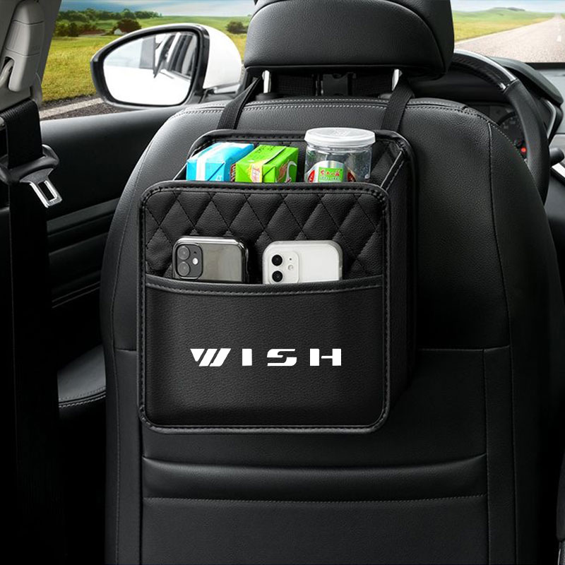 Travel Accessories Leather - Auto Rücksitz Veranstalter Multifunktion für Toyota