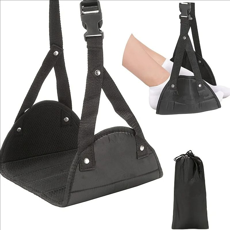Travel Accessories You Need - Tragbare Reisehängematte mit verstellbaren Flugzeug-Beinhalterungen, geeignet
