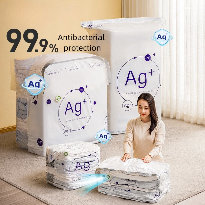 Travel Accessories You Need - Antibakterielle Vakuumbeutel, keine Pumpe erforderlich, große