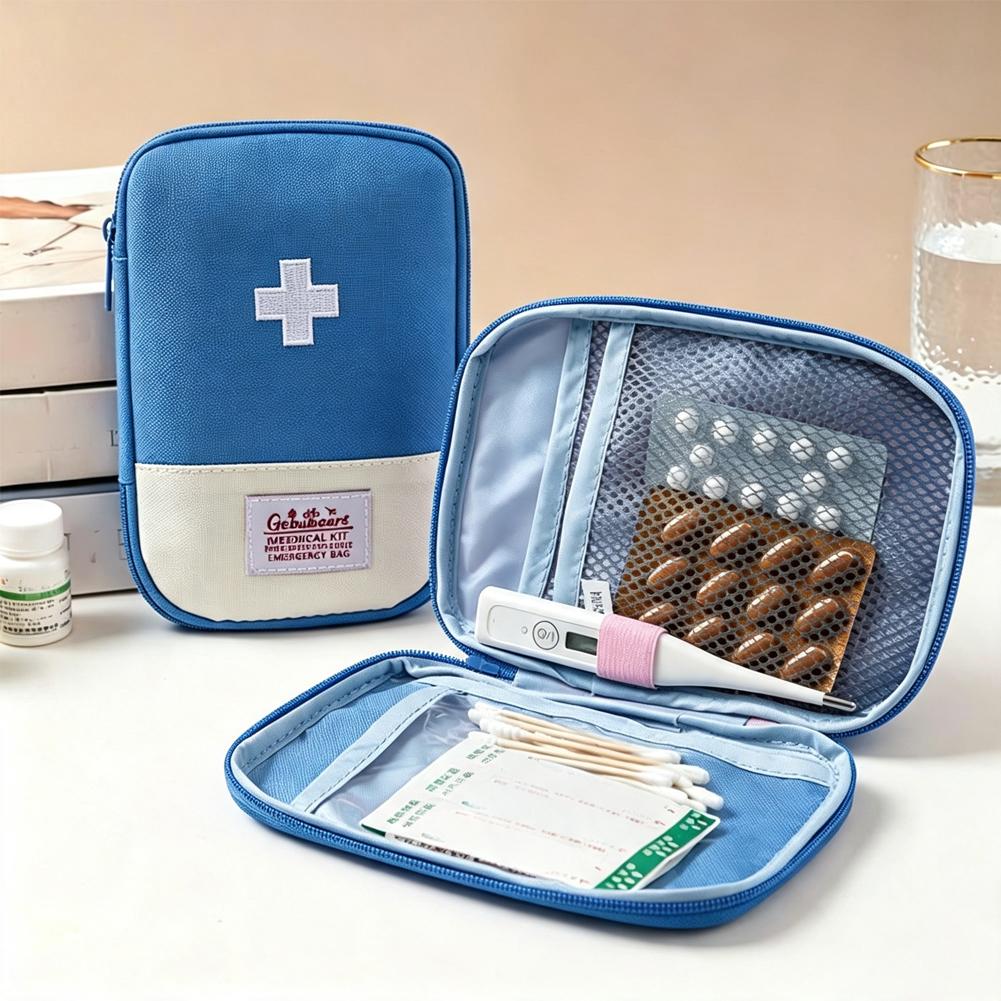 Travel Accessories Organizer - Große Kapazität Tragbare Erste-Hilfe-Tasche Notfall-Medizin-Aufbewahrungsorganizer für