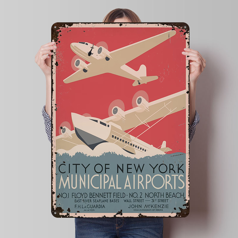Travel Accessories Nyc - Vintage NYC New York Airports Reise