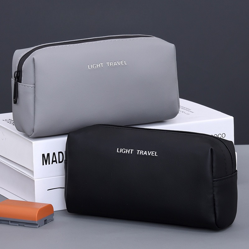 Travel Accessories Leather - Wasserdichte Tragbare Reise-Organizer-Tasche für Ladegeräte, Kabel,