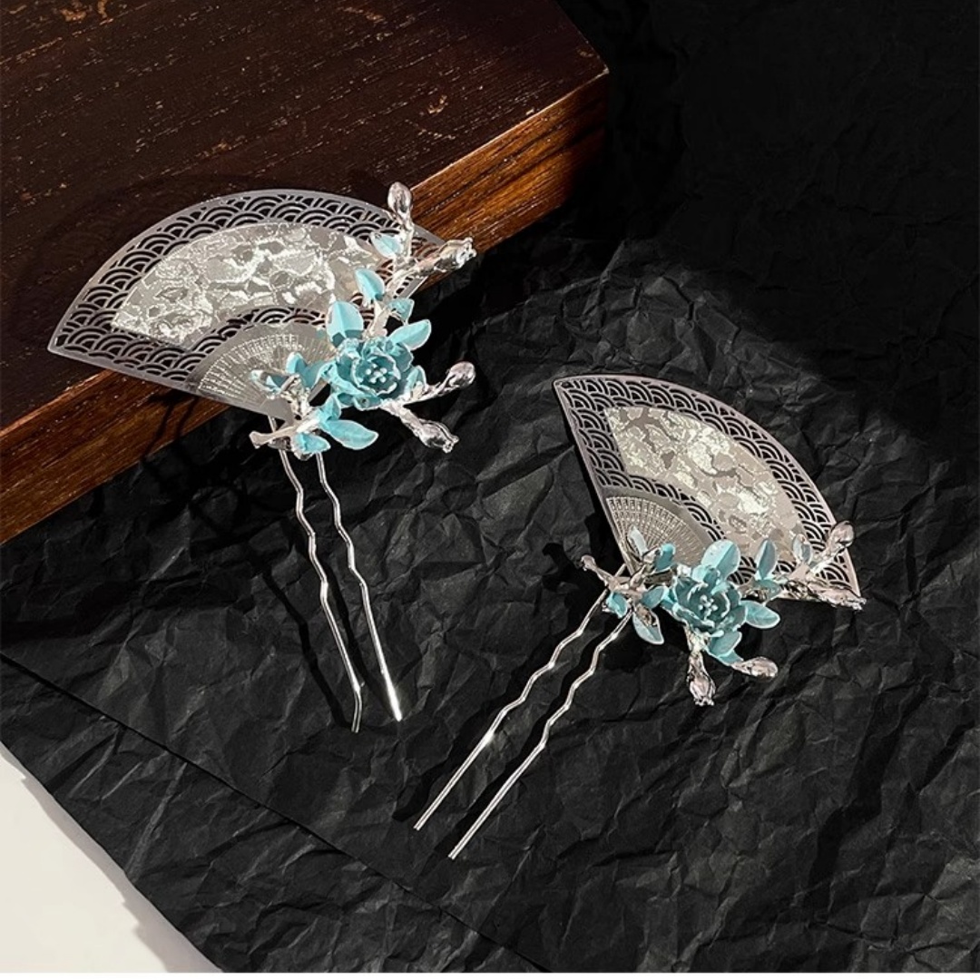 Travel Accessories New - Neue fächerförmige Haarnadel im chinesischen Stil,