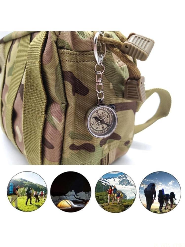 Travel Accessories Guide - M5TC Kompass-Anhänger, Rucksackreisen, Überleben, Schlüsselbund, Kompass,