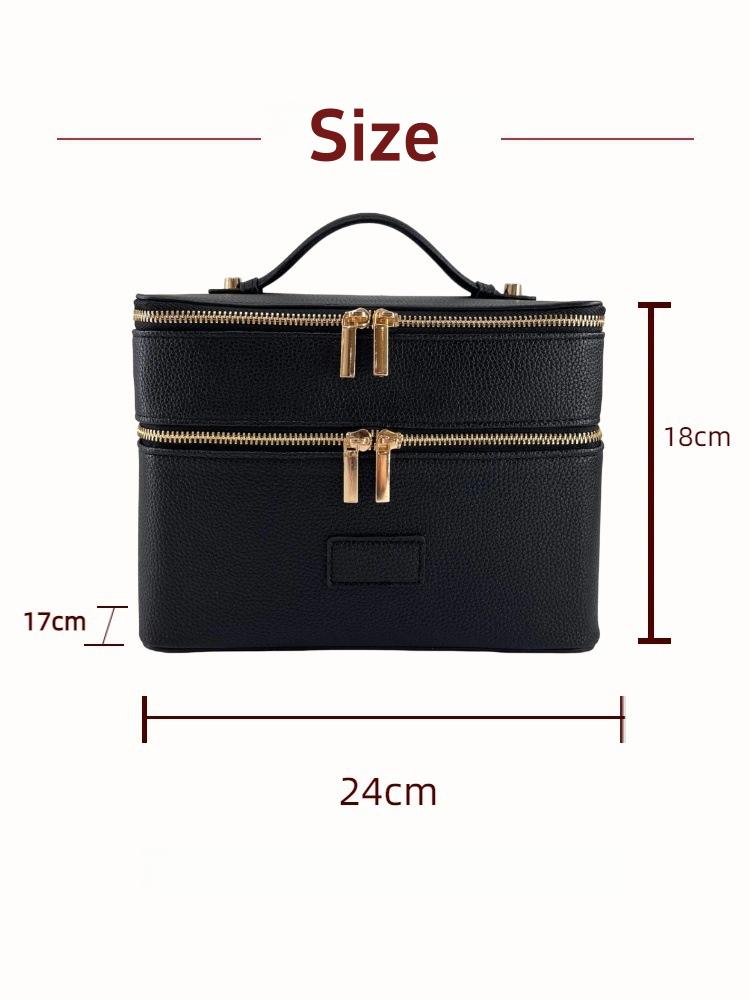 Große Kapazität Doppelschichti – Travel Accessories Leather Bewertung und Preis